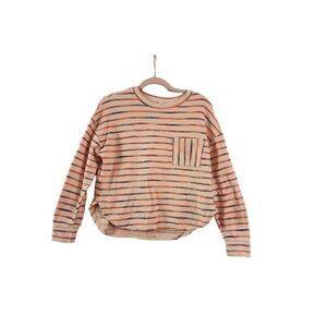 Loft Lou & Grey neon striped terry pocket top size small